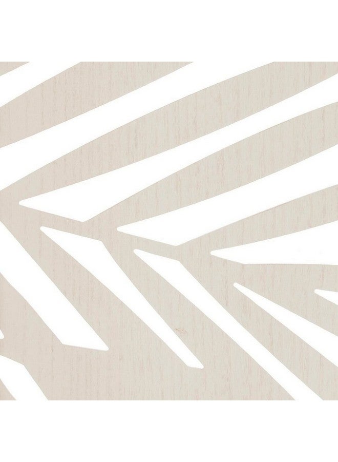 اتموسفيرا أكيرا مقسم غرف خشبي قابل للطي بنمط أوراق نباتية أبيض 170 × 120 × 1.8 سم 156866B - Image 2