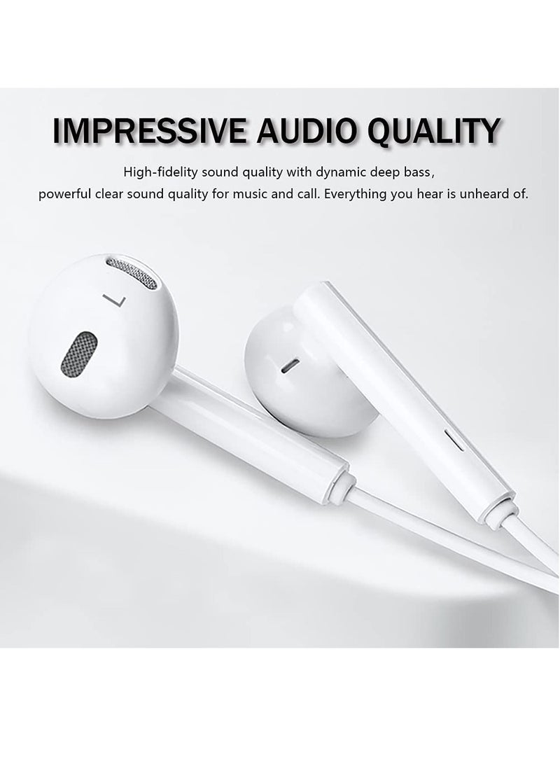 Earbuds Headphones Wired Earphones with Microphone and Volume Control Compatible with I phone - Image 2