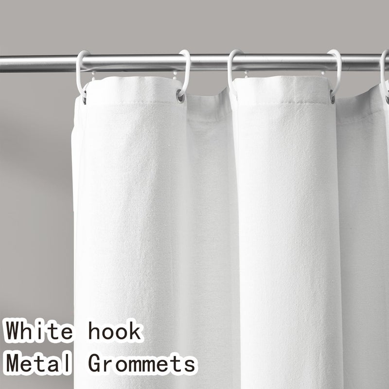 WOUVMA Sage Green Shower Curtain Floral Cotton Cottagecore Shower Curtain For Bathroom 72"" W X 72"" L - Image 5