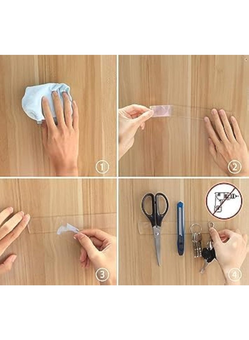 CAZADORA Torix 3 Meter Magic Improvement Double-Sided Tape – Heavy Duty Transparent Nanotape, Waterproof & Washable Adhesive Clear Tape for Mounting, Fixing, Crafting, and Home Improvement Projects – Strong, Traceless, Invisible, Durable, Reusable, Ideal for Indoor & Outdoor Use, DIY Repairs, Wall Hanging, Picture Frames, Carpets, Tools, and Decoration – 3M Professional-Grade Acrylic Tape for Reliable Bonding Without Residue, Perfect for Everyday Household, Office, and Creative Applications - Image 2