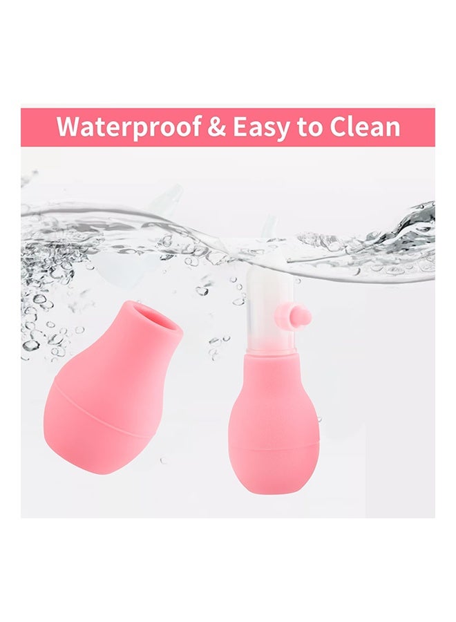 Silicone Nasal Aspirator for Baby Safe Nose Suction Bulb for Baby to Promote Breathing Reusable Nose Sucker for Toddler,Nose Cleaning Tweezers for Nose Congestion Relief in Babies and Toddlers(pink)  - Image 4