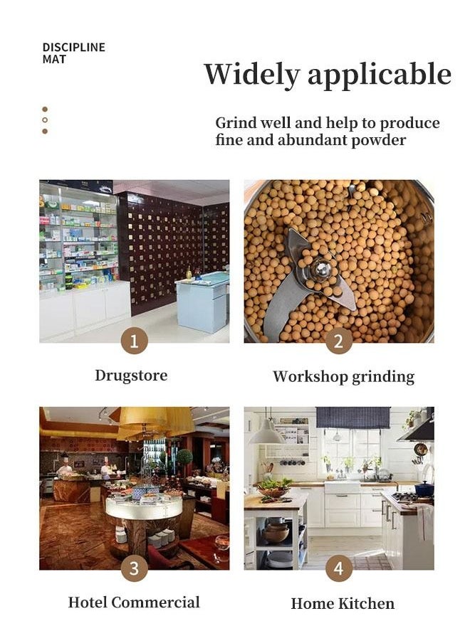 Arabest Electric Grain Grinder, 100g Large Capacity Ultra-Fine Grinder with 650w High Power Grinder for Coffee Beans / Vanilla / Spices / Nuts / Grains Fast Grinding  - Image 2