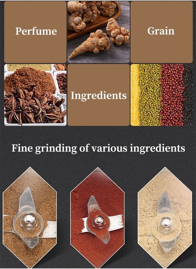 Arabest Electric Grain Grinder, 100g Large Capacity Ultra-Fine Grinder with 650w High Power Grinder for Coffee Beans / Vanilla / Spices / Nuts / Grains Fast Grinding  - Image 3