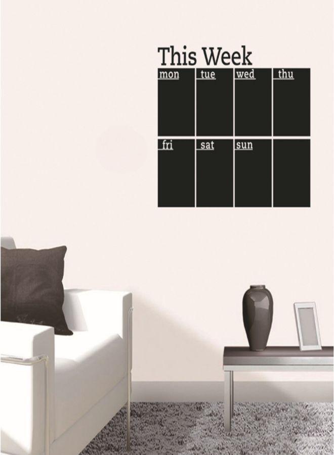 NIBEMINENT Chalkboard Planner Wallpaper Sticker Black - Image 1