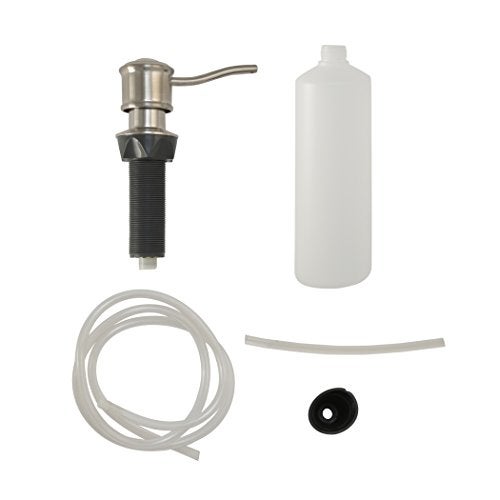Danco Soap Dispenser with Curved Nozzle, 1 Pack, Brushed Nickel (10040) - Image 3