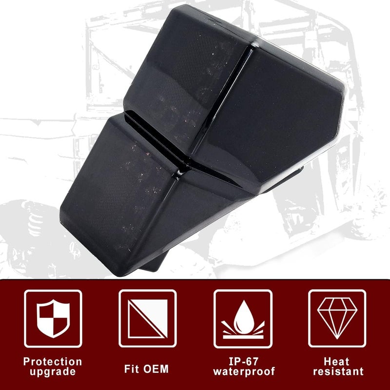CPOWACE Ranger Smoked LED Tail Light Assembly, Black Rear Brake Lamp Left&Right Taillights Compatible with Polaris Ranger XP/1000/Crew 2018-2024,Replace 2413766 - Image 3