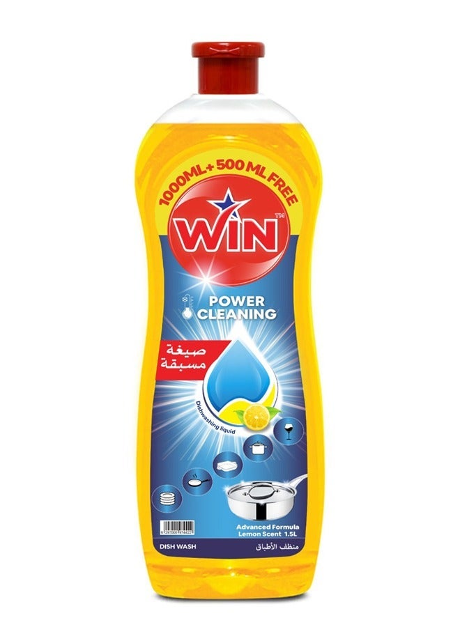 دبليو آي أن سائل غسيل الصحون ليمون 1.5 لتر - Image 1