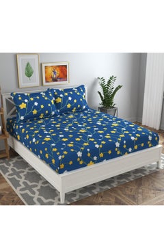 BSB BSB HOME® Glace Cotton 180 TC Big Flower Printed Single Bedsheets with 1 King Size Pillow Cover, (60X90 Inches, 4 X 6 Feet) 148*228 cms  - Image 4