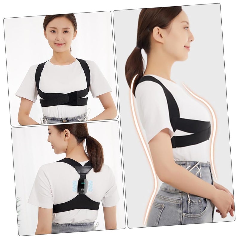 Smart Posture Corrector Back Brace With Shoulder Support For Adults Black - Image 4