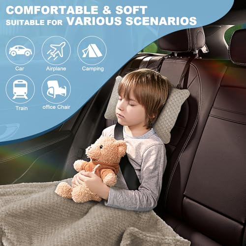 Nenolix Travel Blanket Airplane Compact with Bag, Travel Essentials 3 in 1 Packable Airplane Blanket, Travel Pillow and Blanket Set, Inflatable Pillow, Luggage Sleeve & Backpack Clip (Camel) - Image 2