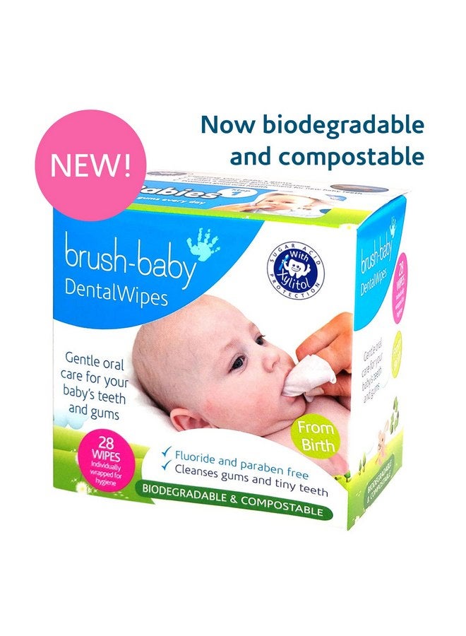 برش بيبي مناديل تنظيف الأسنان للأطفال من سن 0 إلى طفل صغير - تزيل آلام التسنين بشكل طبيعي، وتمنع تسوس الأسنان ورائحة الفم الكريهة - 28 منديلًا للأصابع (عبوة من قطعتين) - Image 2