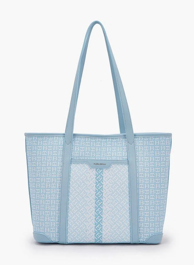 Flora Bella By Shoexpress Monogram Print Tote Bag With Handles