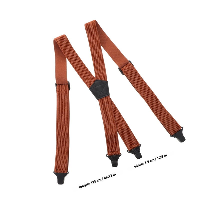 Unisex Suspender Pants Suspender Elastic Suspender Stretch Suspender Men Suspender Belt Adjustable Pants Strap With Clips For Party Festival - Image 2