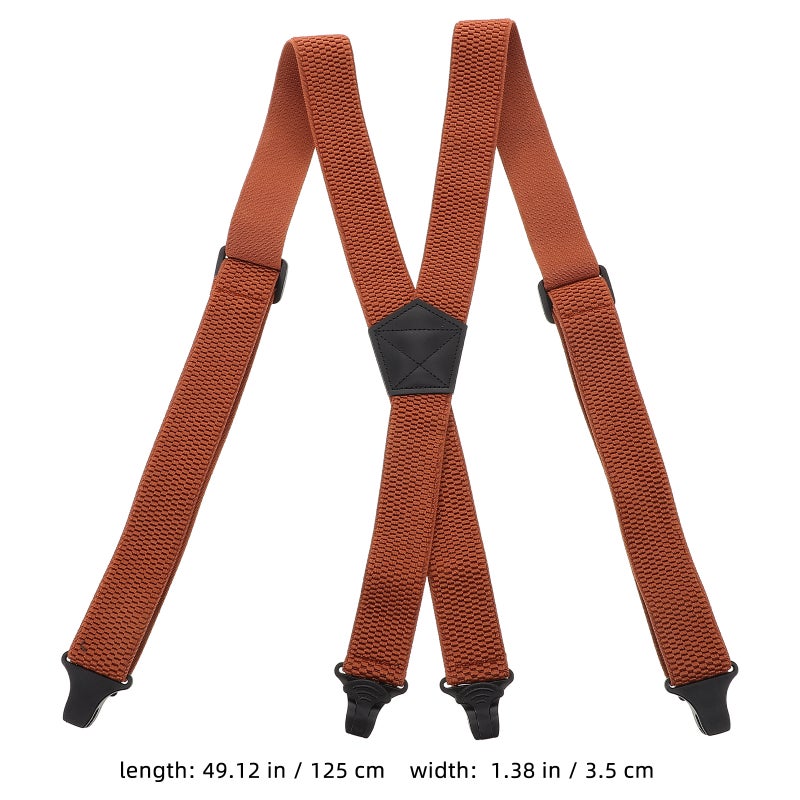 Unisex Suspender Pants Suspender Elastic Suspender Stretch Suspender Men Suspender Belt Adjustable Pants Strap With Clips For Party Festival - Image 4