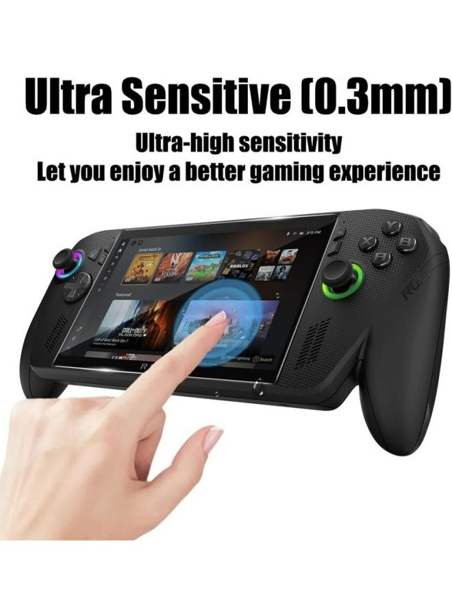 2 Pack 7 Inch Tempered Glass Screen Protector For ASUS ROG Xbox Ally X 2025 2024 ROG Ally 2023 Transparent Ultra HD Anti Scratch Anti Fingerprint Bubble Free For Gaming Daily Use - Image 2