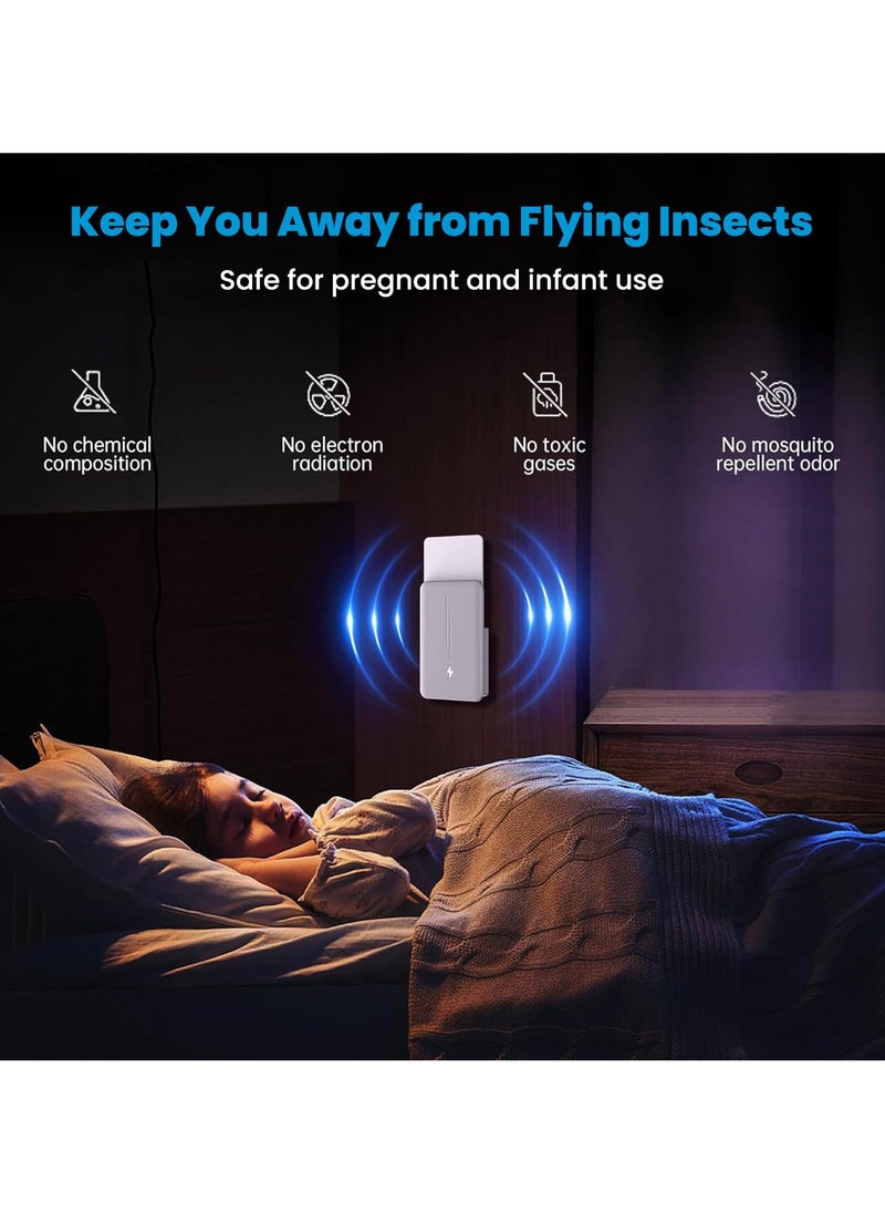 Plug-in Mosquito Killer, Indoor Flying Insect Trap for Flies, Fruit Flies, Gnats, UV Attractant Catcher & with Adjustable Brightness Night Light, 2 Device + 10 Pcs Cards (White) - pzsku/Z5304E46508CD21A454C7Z/45/_/1736415378/e1d676c0-a000-4e07-9b4c-a66f9e6d18ba