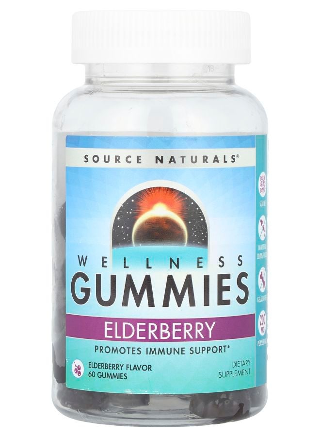 Wellness Gummies Elderberry 60 Gummies
