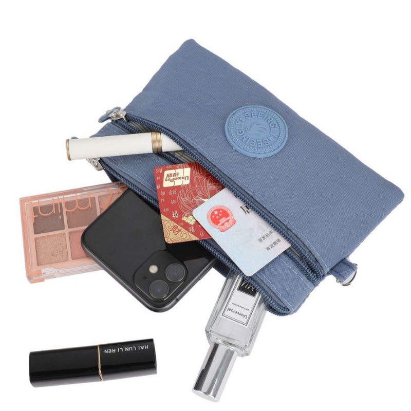 Mobile Phone Bag Gift Simple Zipper Key Coin Purse Nylon Mobile Phone Bag - Image 4