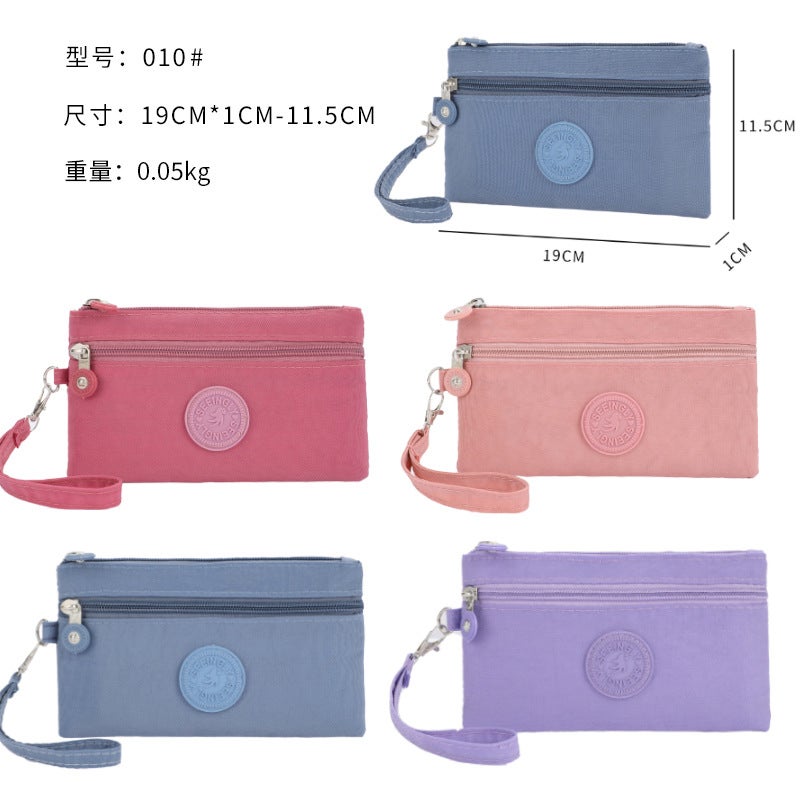 Mobile Phone Bag Gift Simple Zipper Key Coin Purse Nylon Mobile Phone Bag - Image 3