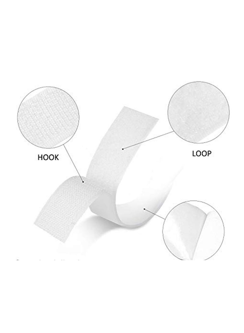 SOD 2-Piece Velcro Hook and Loop Strip White - Image 3