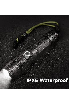 ULHYC Rechargeable LED Flashlights, Super Bright Zoomable Flashlight with 5 Modes, Adjustable High Lumens IP53 Waterproof Torch Light, Handheld Light with 26650 Battery Camping Outdoor Emergency  - Image 4