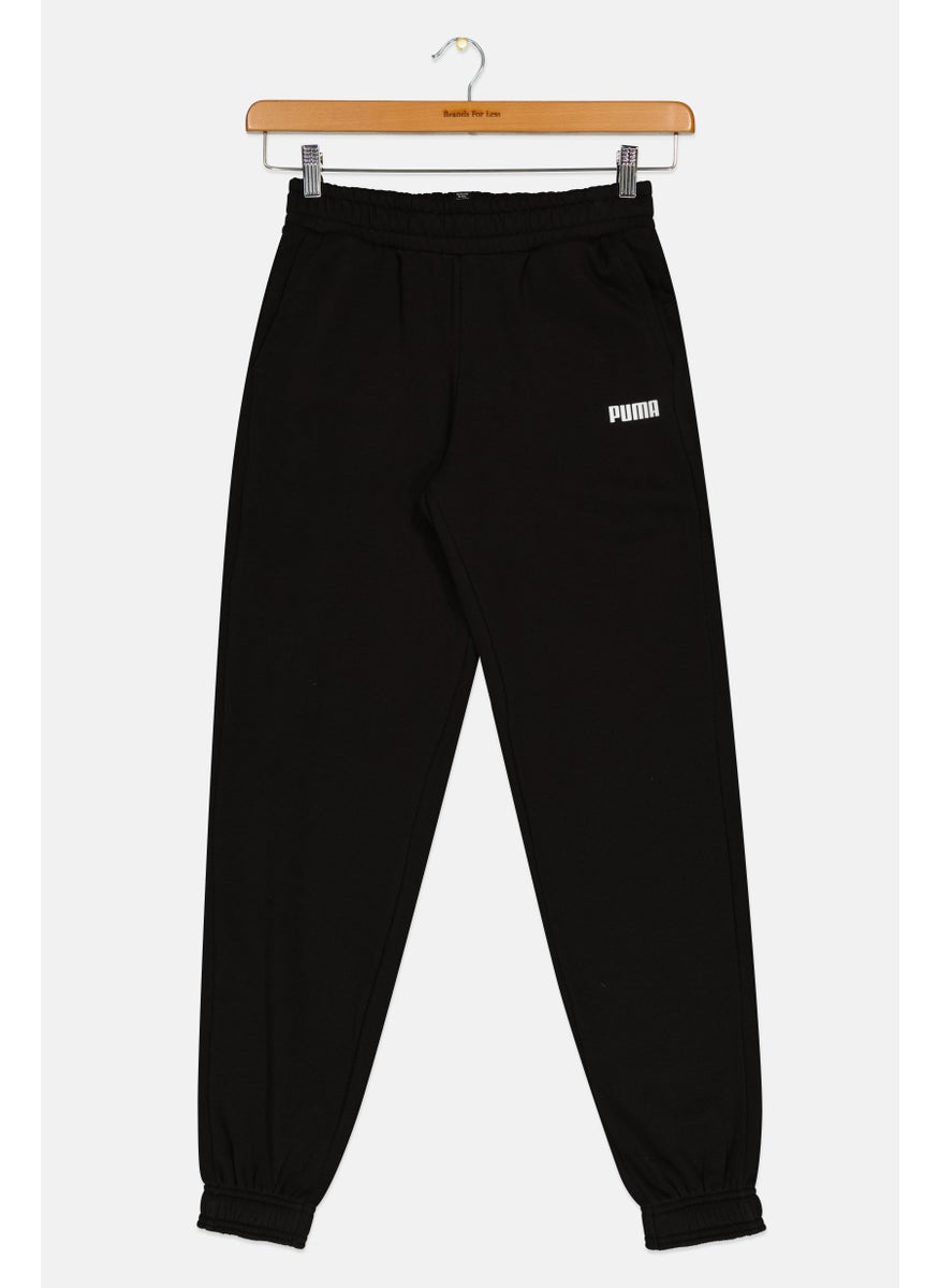 PUMA Kids Boy Brand Logo Outdoor Sweatpants, Black  - Image 1