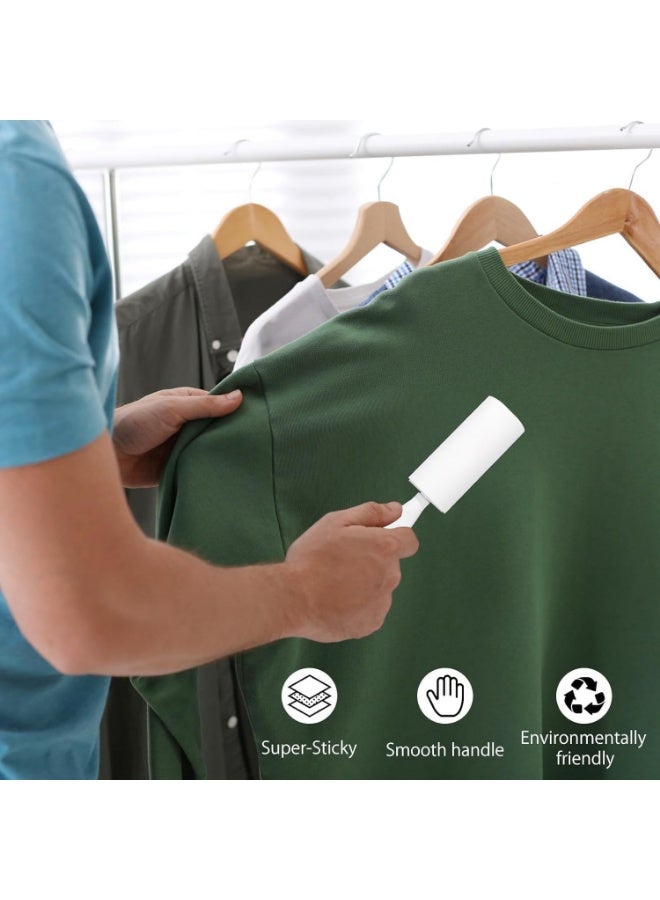 Meetion Lint Roller Remover Hair Kit,Extra Sticky Reusable Pet Hair Removal,for Dog & Cat Hair Remover,Clothing,Carpets,Bed,Car, (6 Rolls-2 Upgraded Handles),5 * 5 * 21.5cm - Image 5