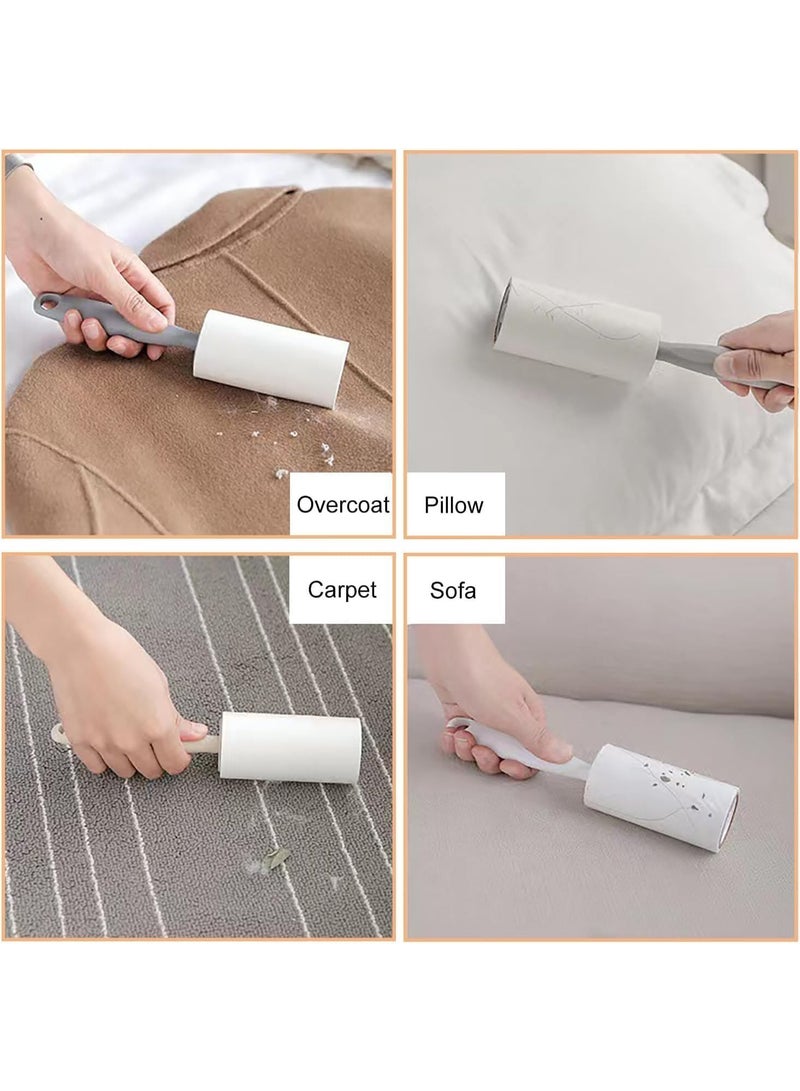 Meetion Lint Roller Remover Hair Kit,Extra Sticky Reusable Pet Hair Removal,for Dog & Cat Hair Remover,Clothing,Carpets,Bed,Car, (6 Rolls-2 Upgraded Handles),5 * 5 * 21.5cm - Image 4