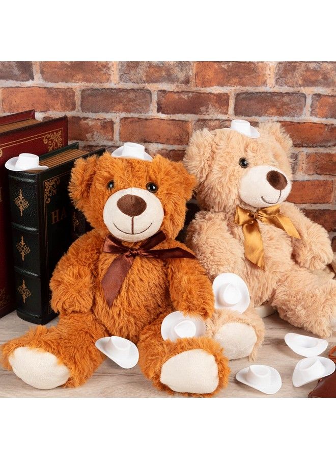 FFNIU 20Pcs Mini Western Cowboy Hat Plastic Cute Doll Hats Miniature Cowboy Cowgirl Hat Party Hat For Pretend Play Dollhouse Decoration - Image 5