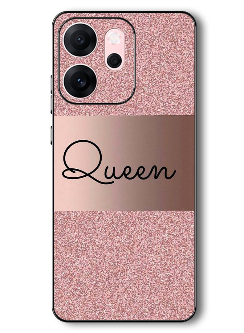 Theodor Case Compatible with Oppo Reno 14 F 6.57 Inch Protection Shockproof Bumper Cover Queen Glitters - Image 1