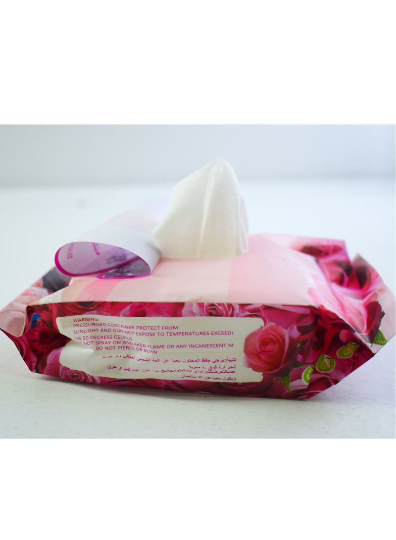 10 Pieces Loverob Facial Wipes With Rose Smell - Image 2