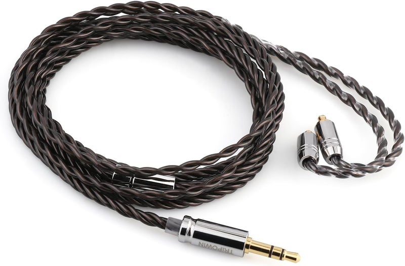 Linsoul Tripowin Mirage IEM Cable,30AWG OCC 4N HiFi IEM Upgrade Replacement Cable, with 3.5mm Audio Jack for in-Ear Monitor Audiophile Musician (MMCX) - Image 1