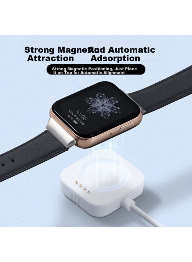 Stiger Magnetic Charging Dock Set For Oppo Watch 4 Pro/4/3 Pro/2/se Smarches, Compatible With Wireless Fast Charging