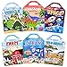 Cosomia 6 Set 260pcs Puffy Sticker Books Activity for Kids Animal Farm Dinosaurs Space Vehicle Ocean 3D Reusable Stickers for Boys and Girls Travel Sticker Books for Kids Ages 3 - Image 3