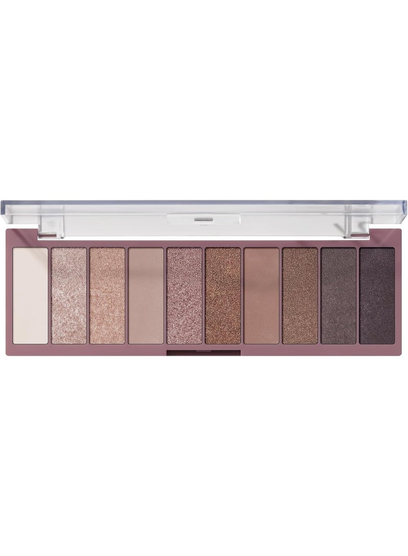 elf Perfect 10 Eyeshadow Palette, Ten Ultra-pigmented Shimmer & Matte Shades,(Nude Rose Gold) - Image 1