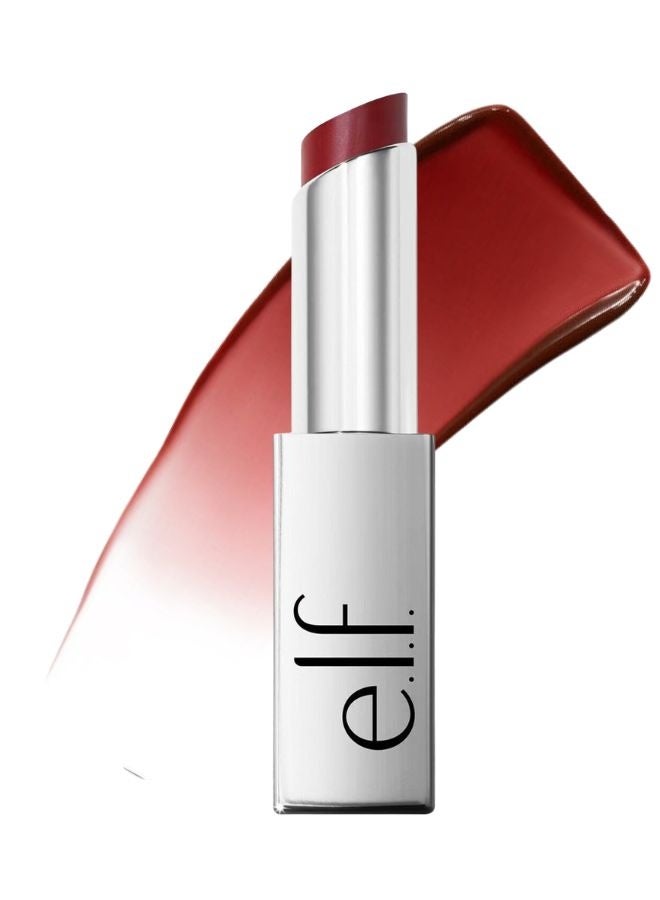 elf Glow Reviver Lip Oil Stick Jam Packed– Hydrating Tinted Lip Oil Balm with Squalane, Shea Butter & Jojoba Oil, Glossy Finish 3 ml - Image 1