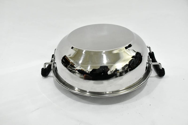 Sonanshi Sonanshi Stainless Steel Kadhai for Cooking/Frying (Induction Bottom) (10 Inch)  - Image 4