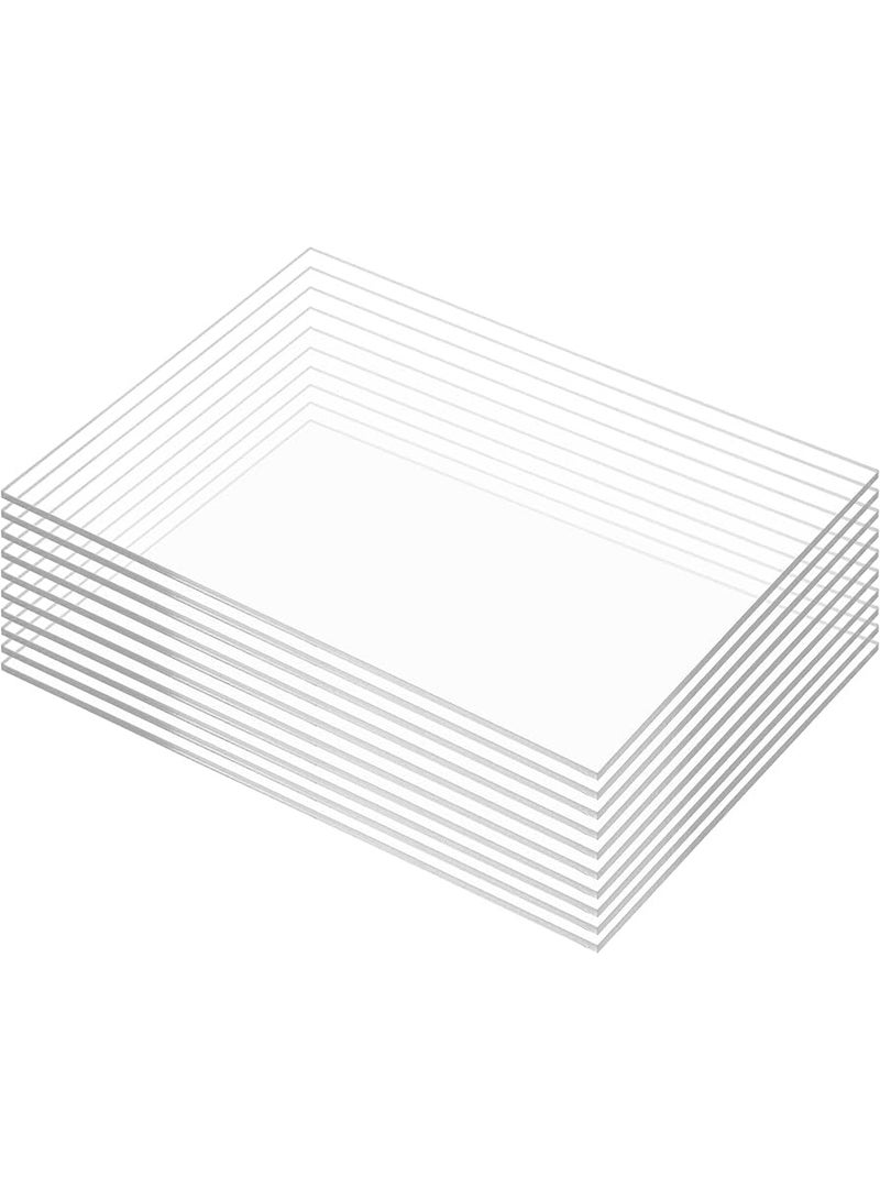 SM4U 10 Pieces Transparent Clear Acrylic Sheets 2 mm Thick for Picture Frame Glass Replacement, Table Signs, Calligraphy and Painting (20 x 30 cm)  - Image 5