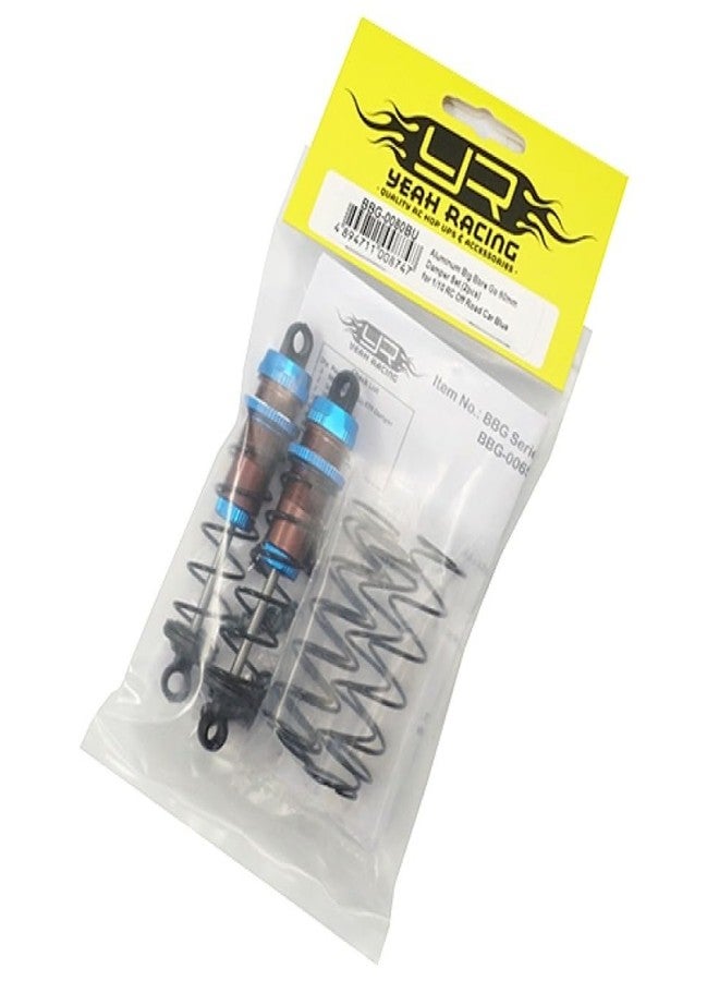 Yeah Racing BBG-0080BU Alum Big Bore Go 80mm Damper Set (2) Blue : 1/10 Buggy - Image 2