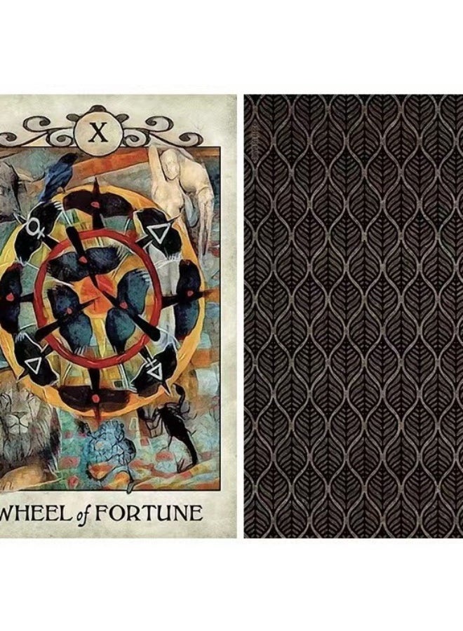NIBEMINENT Crow-Themed Tarot Card Set – 78-Card Playing Deck for Beginners, Multicolor Paper Cards, Perfect for Halloween & Party Games  - Image 5