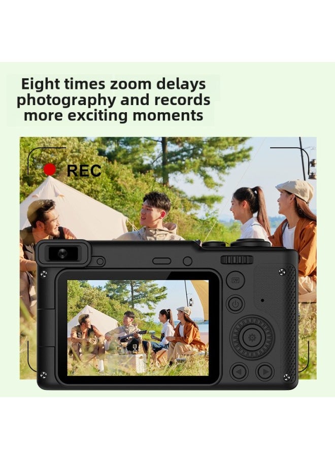 Generic Q9 Children Digital Camera Student Photo Video Camera Action Camera HD Dual Camera Mini Camera-Body Color:Q9 Card Camera-black-2.4 Screen (64g Memory Card + Card Reader) With Tripod  - Image 3