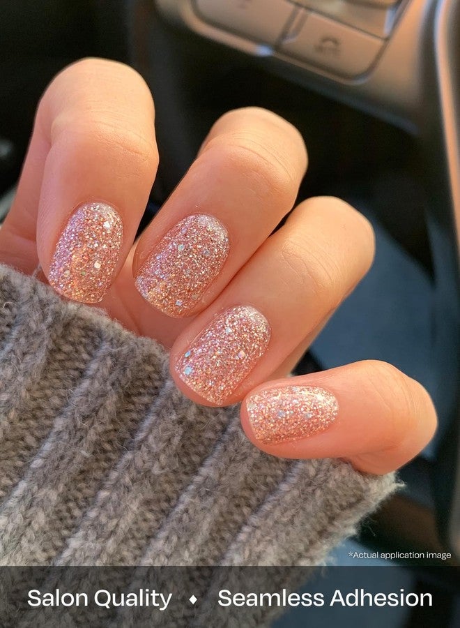 ohora شرائط أظافر جل شبه معالجة من أوهرا (N غبار الجنيات) - نود، لامع، تعمل مع أي مصابيح UV/LED، جودة صالون، تدوم طويلاً، سهلة التطبيق والإزالة - تشمل 2 وسادة تحضير، مبرد أظافر وعصا خشبية - Image 4