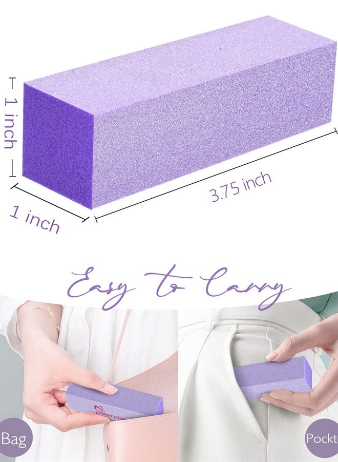 MARYTON Maryton Nail Buffer Blocks, Professional 4 Way Buffing Block Files 100/180 Medium Grit for Natural and Acrylic Nails, 12 PCS - Image 5