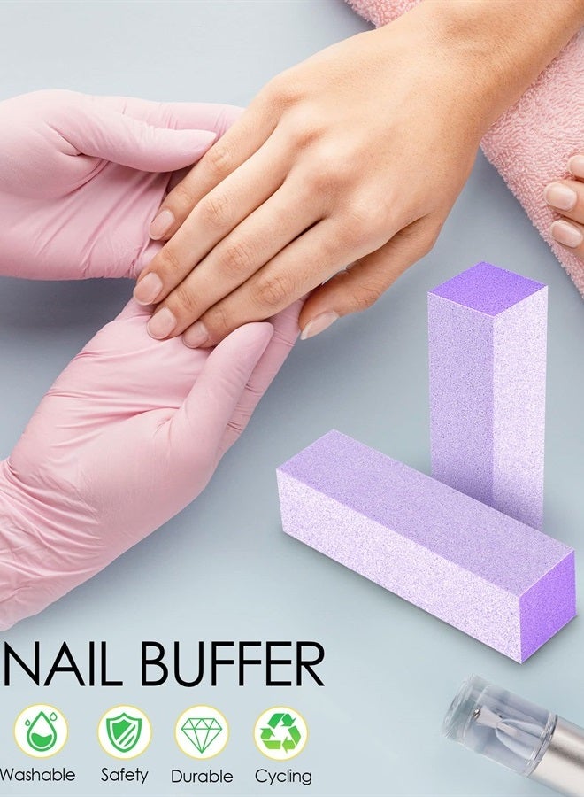 MARYTON Maryton Nail Buffer Blocks, Professional 4 Way Buffing Block Files 100/180 Medium Grit for Natural and Acrylic Nails, 12 PCS - Image 4
