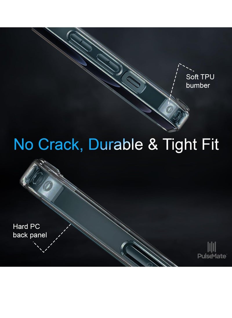 Raxoom PulseMate for iPhone 15 Pro Max Case Cover, MagSafe Compatible, Slim & Fit Clear Case, Yellowing Resistant, Scratch-Resistant Back, 360 Degree Shockproof - Image 5