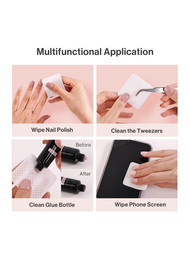 ميلودي سوزي مناديل أظافر ميلودي سوزي الخالية من الوبر لطلاء الأظافر الجل، 1050 قطعة، ناعمة ماصة، غير منسوجة، مستلزمات صالون تجميل الأظافر، وسادات إزالة الأظافر، مناديل كحولية للأظافر، وسادات رموش، مناديل غراء، وسادات تحضير الأظافر - Image 5