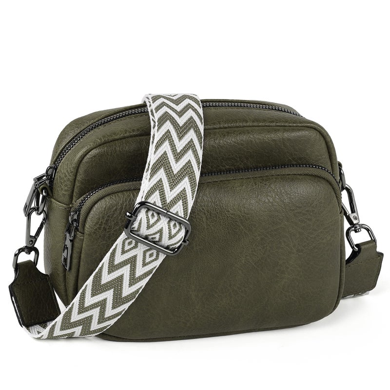 TANTOMI Small Crossbody Bag for Women, Vegan Leather Shoulder Bags for Women, Travel Purse with Adjustable Shoulder Strap - Image 1