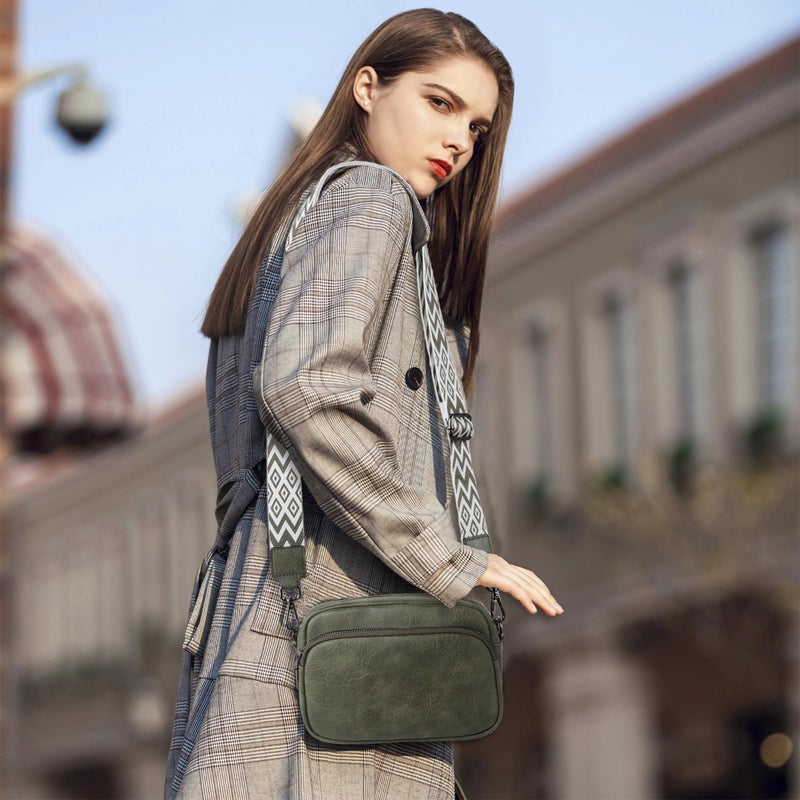 TANTOMI Small Crossbody Bag for Women, Vegan Leather Shoulder Bags for Women, Travel Purse with Adjustable Shoulder Strap - Image 2