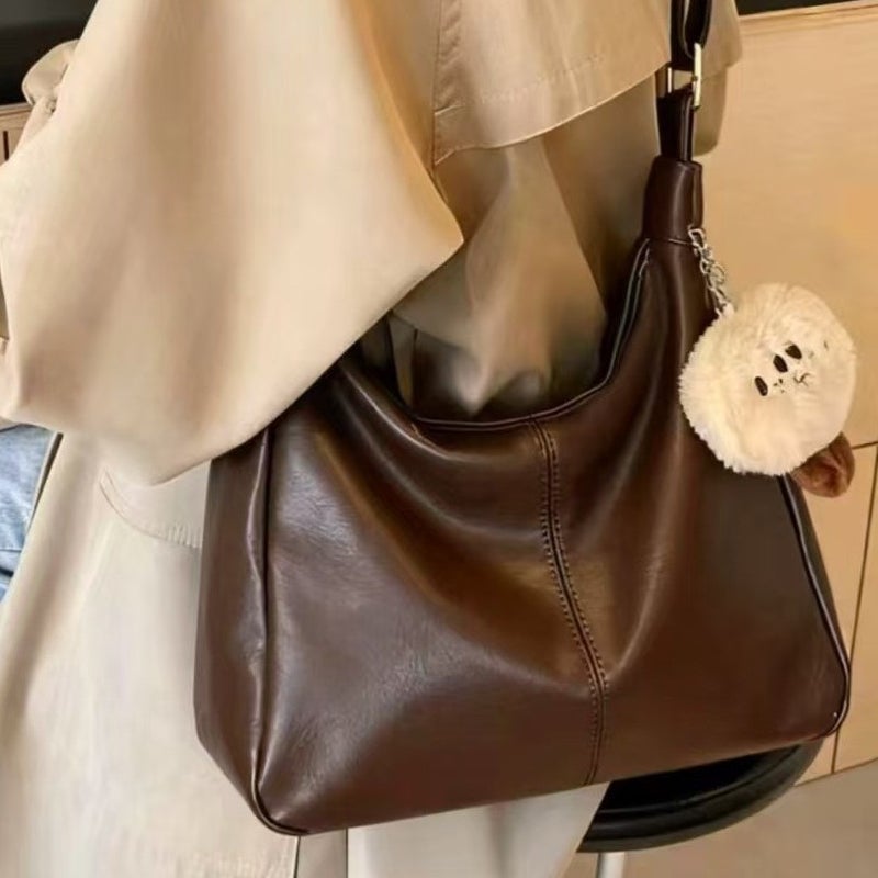 Women's PU Tote Shoulder Bag Large Capacity - Image 1