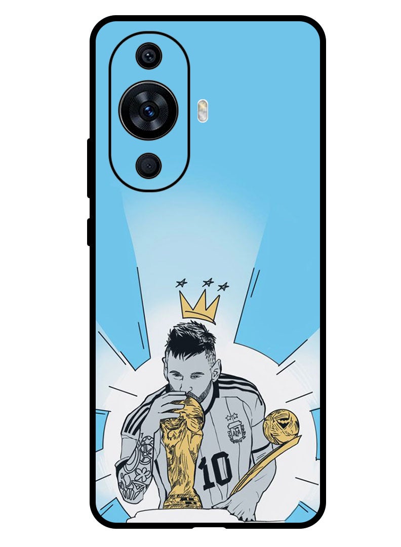 Theodor Protective Case Anti Scratch Shock Proof Bumper Cover For Huawei Nova 11 Messi Kiss WC - Image 1